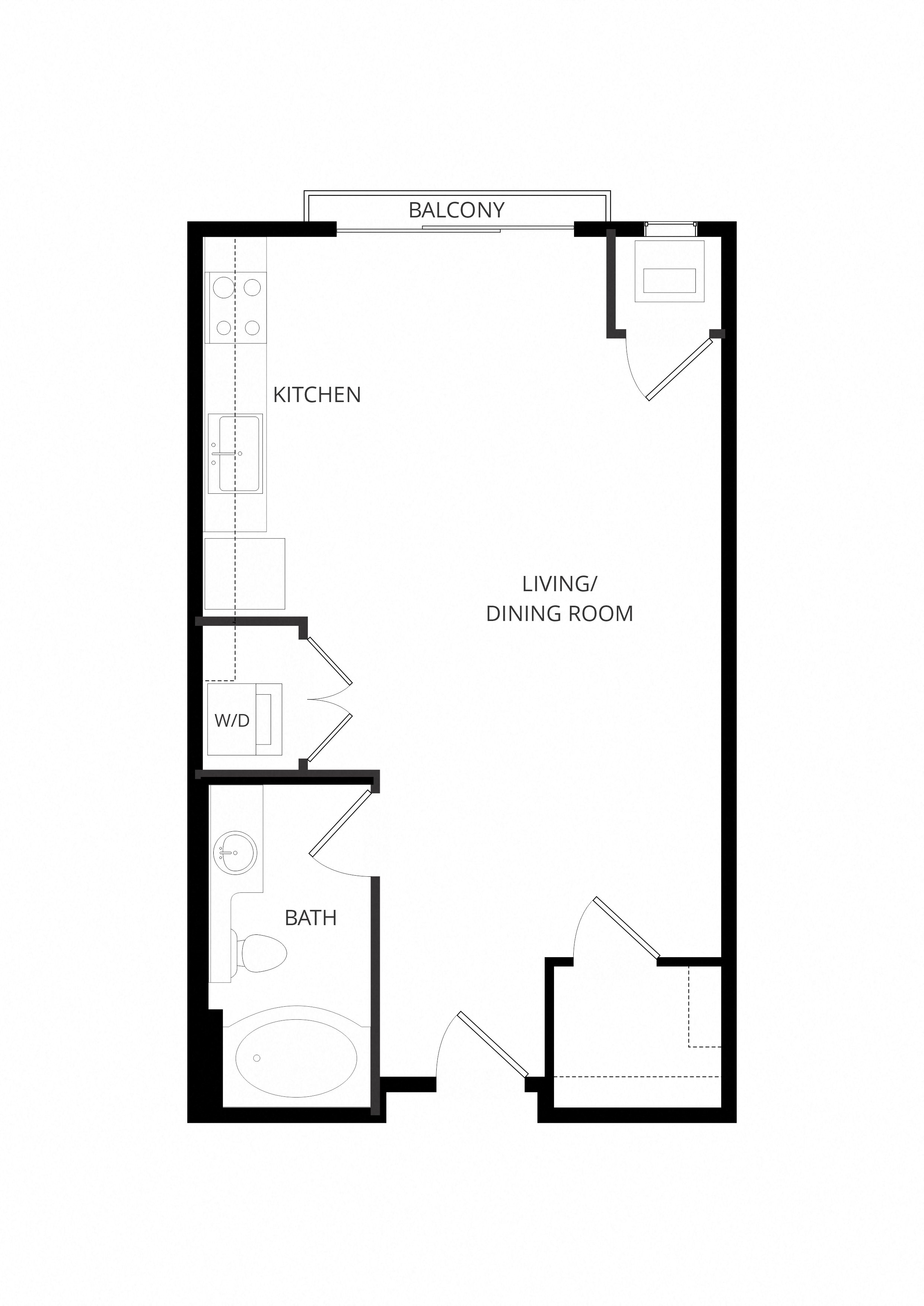 A1 Studio floor plan